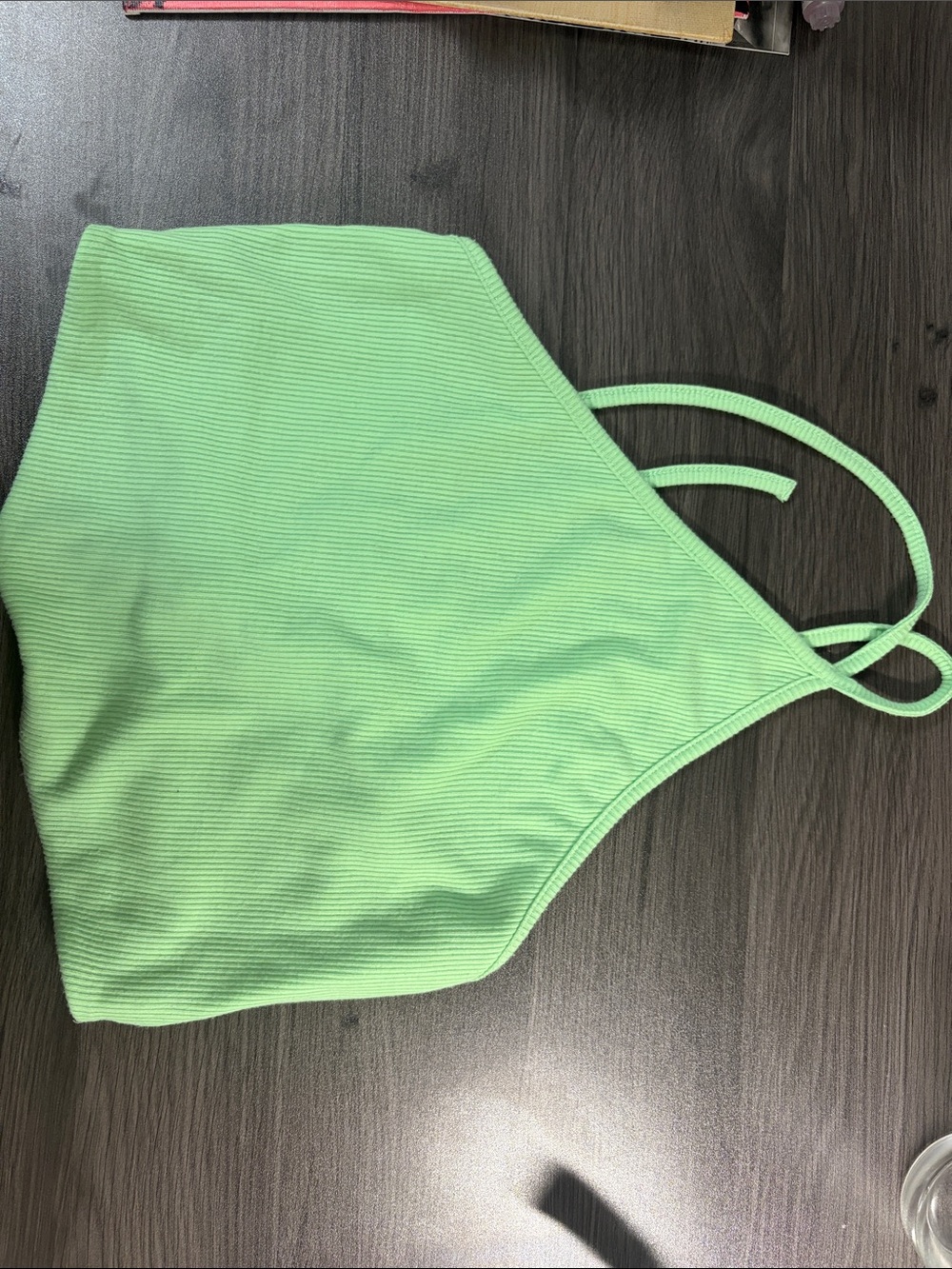 Kids One-Piece Halter Romper in Light Green